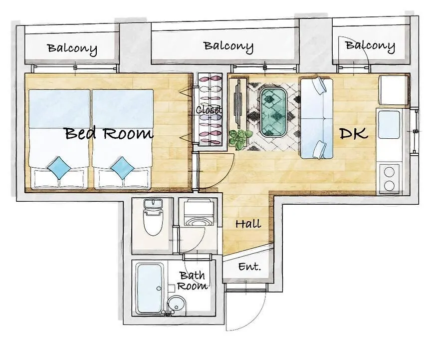 Elle'S Shirokane Guest House 301 Токио 0*,  Япония